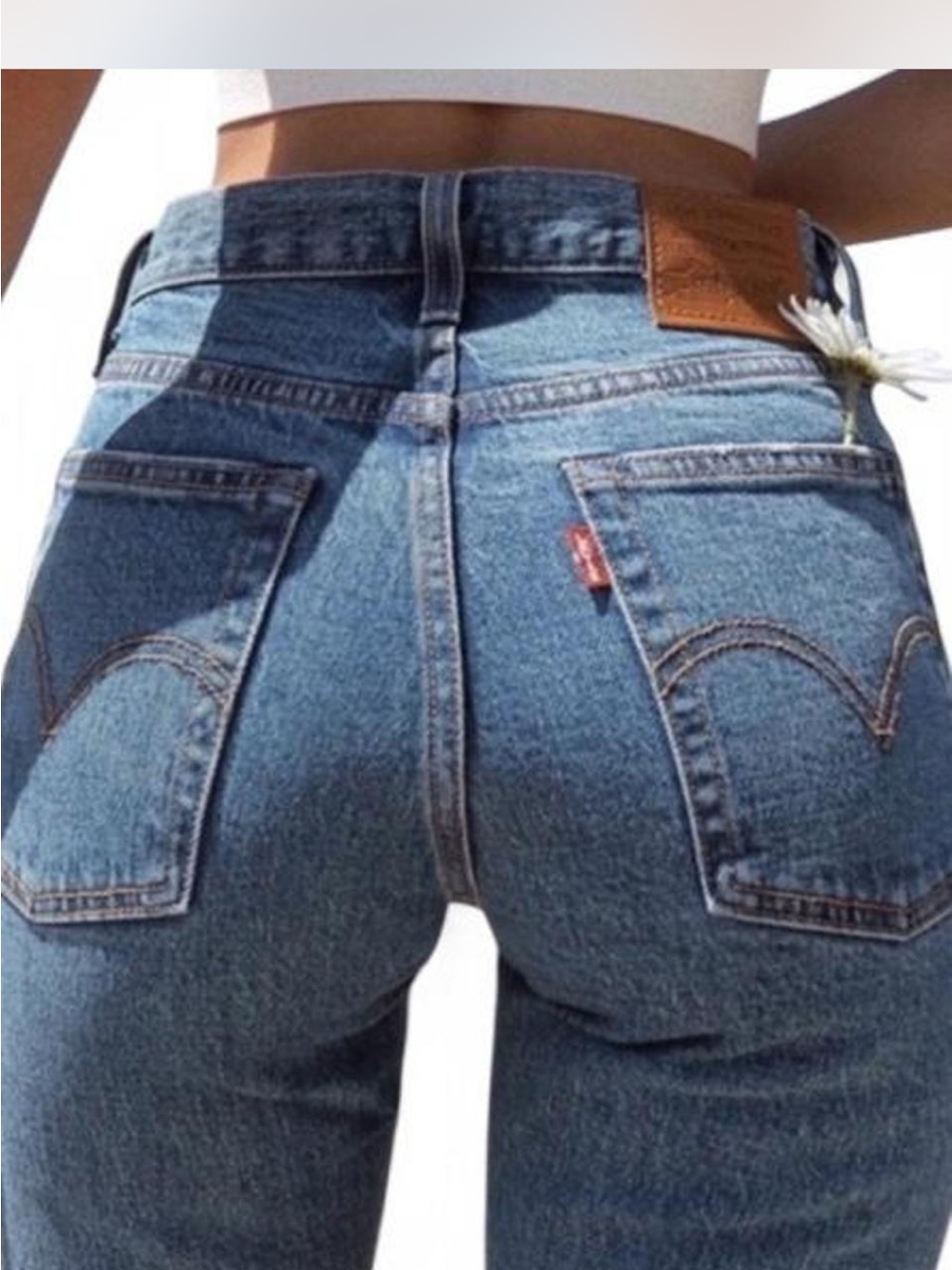 Levi's Women's High-Rise Medium Blue Denim Jeans